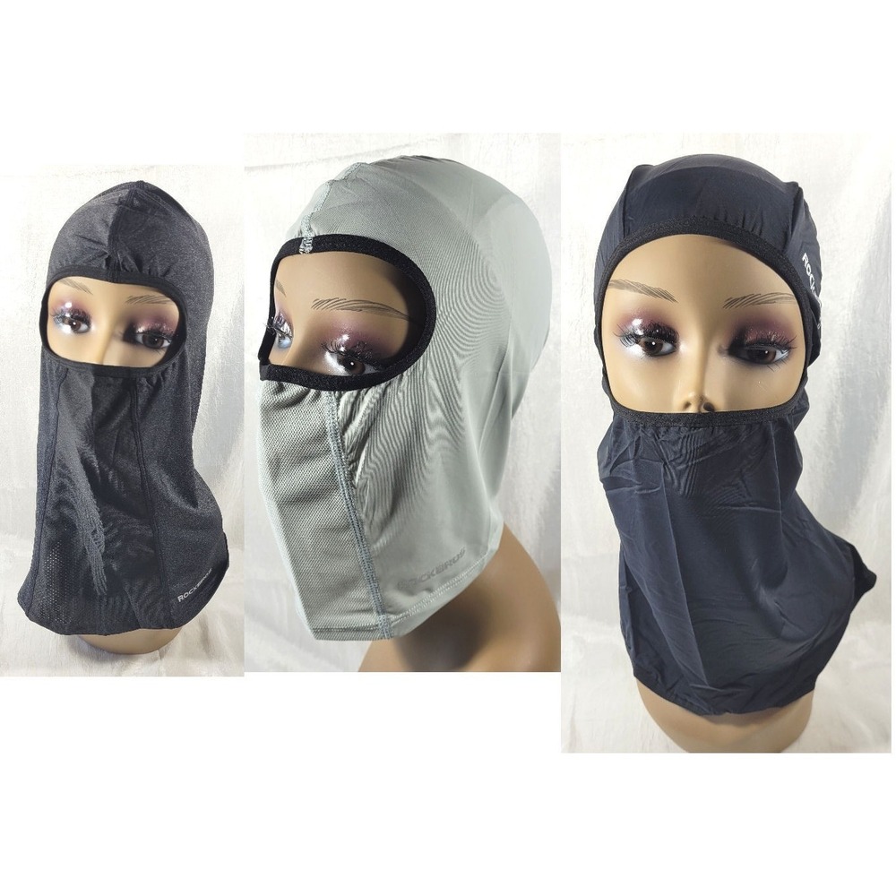 LOT: 3 Styles RockBros Ice Silk Balaclavas & Face Mask Cycling Skull Cap